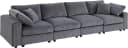 OTTO HOME Bennid 4-Sitzer Modulsofa Grau Cord Bild 5
