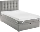 ATLANTIC HOME COLLECTION Boxbett Riona hellgrau mit Matratze Bild 1