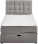 ATLANTIC HOME COLLECTION Boxbett Riona hellgrau mit Matratze Bild 5