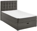 Boxbett Riona Dunkelgrau mit Matratze und Bettkasten Bild 1