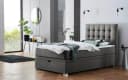 Boxbett Riona Dunkelgrau mit Matratze und Bettkasten Bild 2