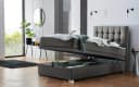 Boxbett Riona Dunkelgrau mit Matratze und Bettkasten Bild 3