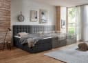 Boxbett Riona Dunkelgrau mit Matratze und Bettkasten Bild 4