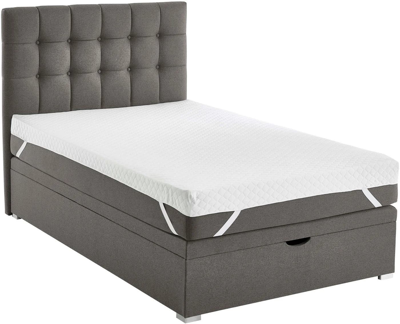 Boxbett Riona Dunkelgrau mit Matratze und Bettkasten - Bild 5