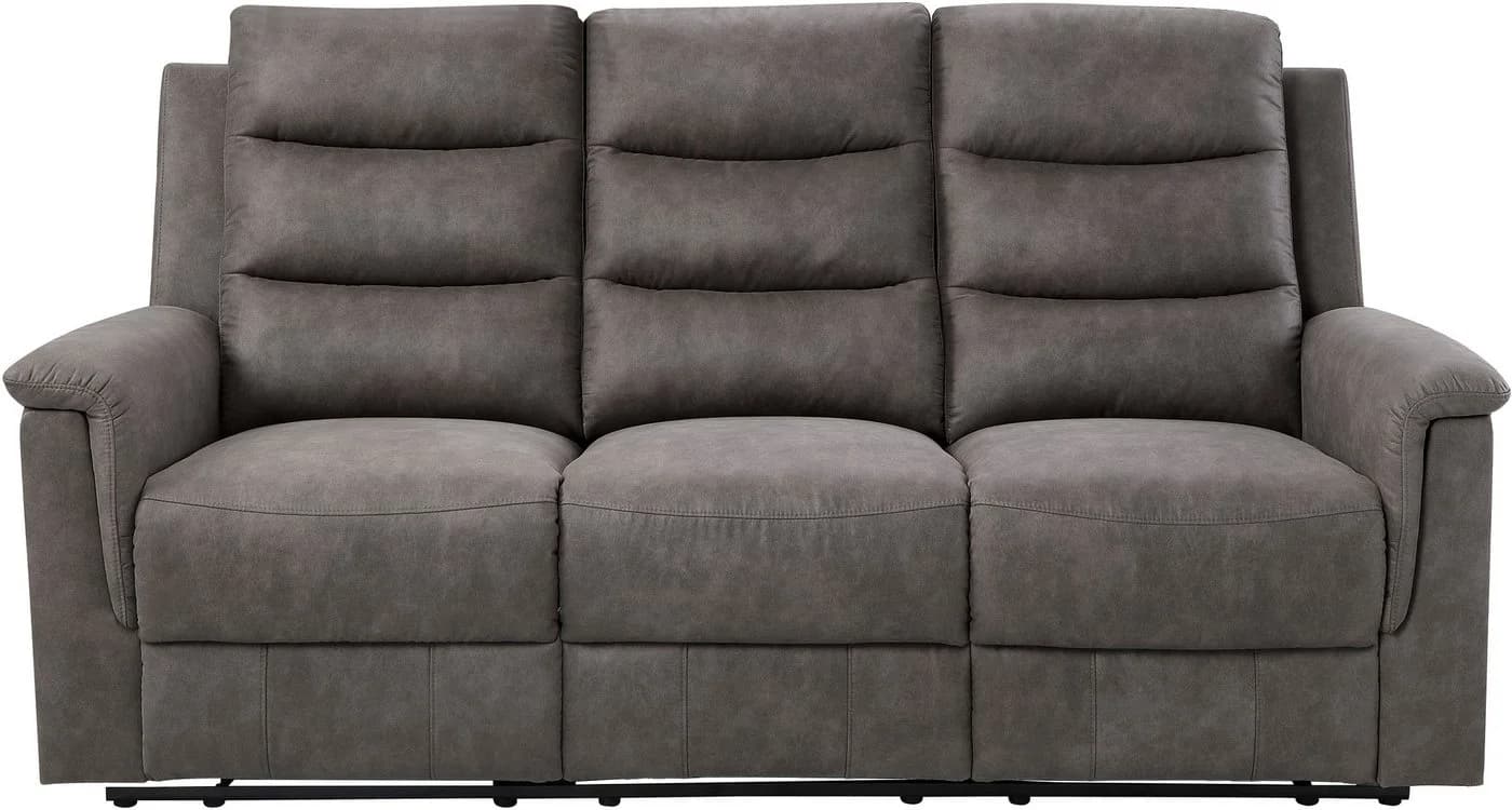 ATLANTIC HOME COLLECTION 3-Sitzer Sofa Cliff mit Relaxfunktion Grau - Bild 3