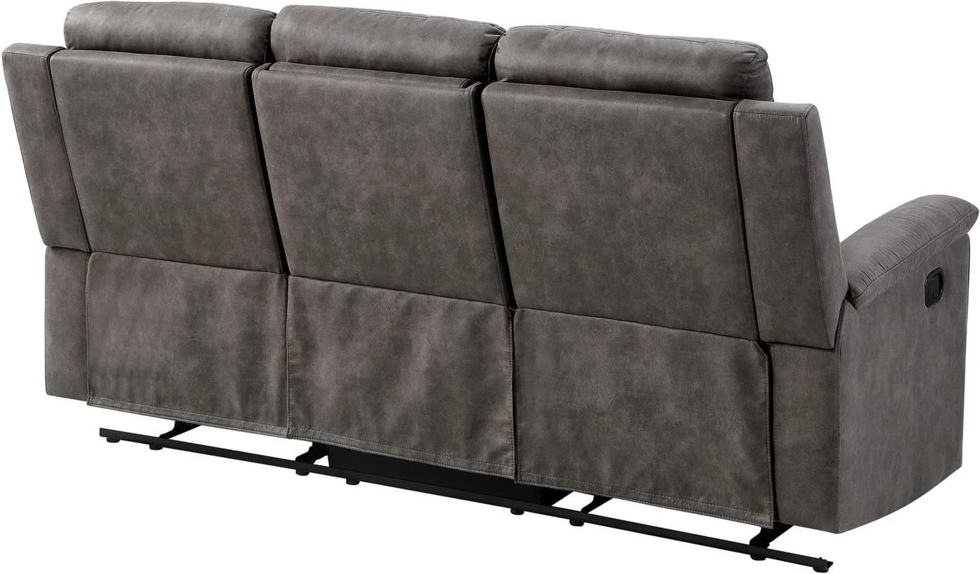 ATLANTIC HOME COLLECTION 3-Sitzer Sofa Cliff mit Relaxfunktion Grau - Bild 5
