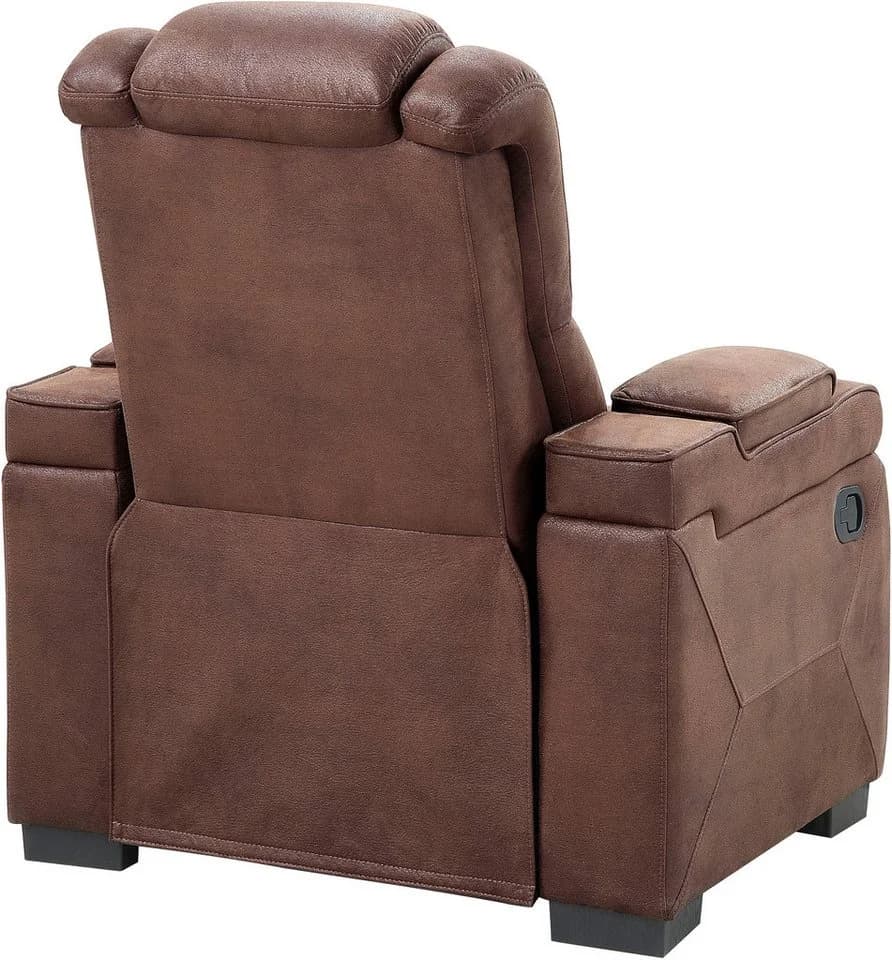 ATLANTIC HOME COLLECTION Relaxsessel Faris Braun mit Relaxfunktion - Bild 5