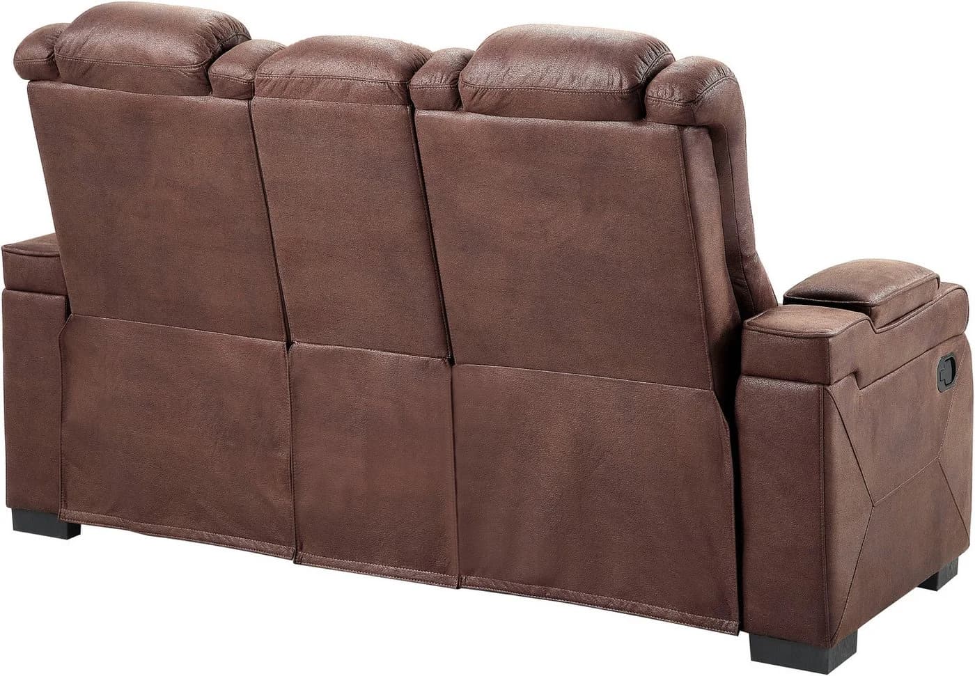 ATLANTIC home collection 2-Sitzer Sofa Faris Braun Relaxfunktion - Bild 4