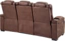 ATLANTIC HOME COLLECTION 3-Sitzer Sofa Faris Braun Relax Bild 4