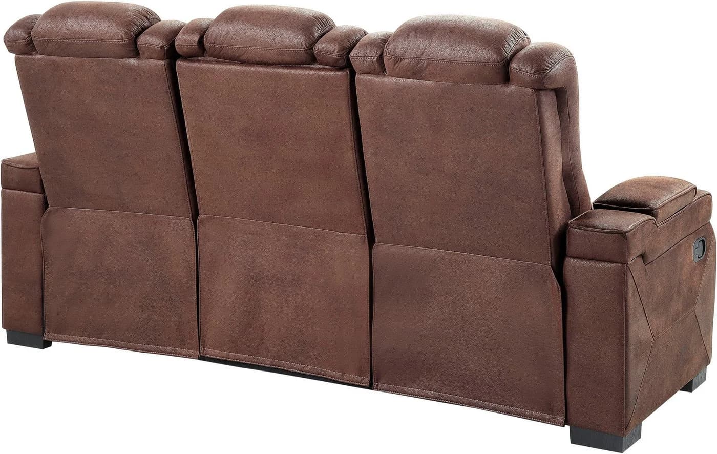 ATLANTIC HOME COLLECTION 3-Sitzer Sofa Faris Braun Relax - Bild 4