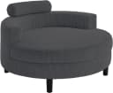 ATLANTIC HOME COLLECTION Loveseat Ravi Anthrazit mit Stauraumhocker Bild 1