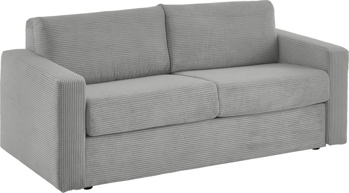 ATLANTIC HOME COLLECTION Schlafsofa Rolando Grau 196 cm - Bild 4