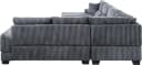 ATLANTIC HOME COLLECTION Wohnlandschaft Miron U-Form Grau Cord Bild 4
