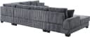 ATLANTIC HOME COLLECTION Wohnlandschaft Miron U-Form Grau Cord Bild 5