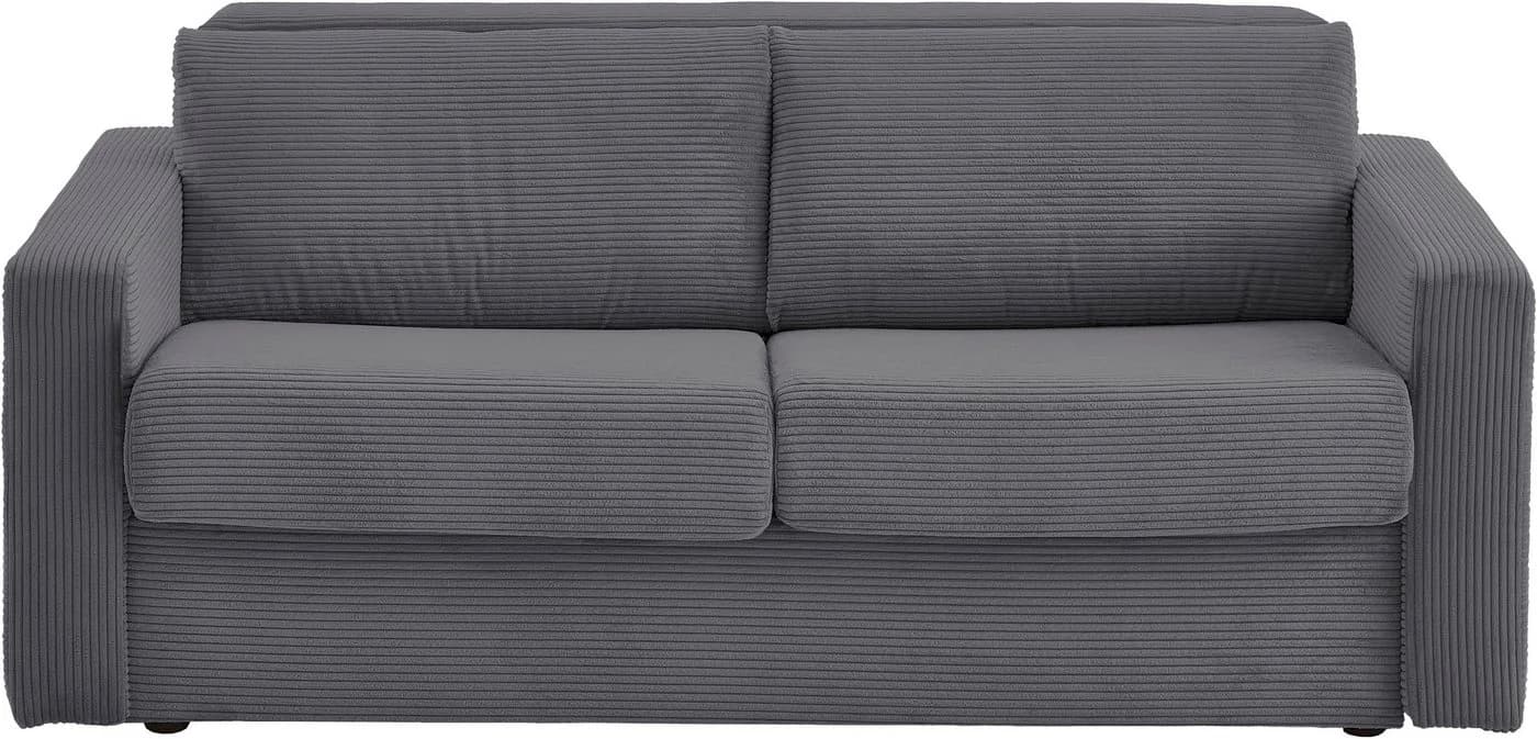 ATLANTIC HOME COLLECTION Schlafsofa Rolando Grau mit Matratze - Bild 3