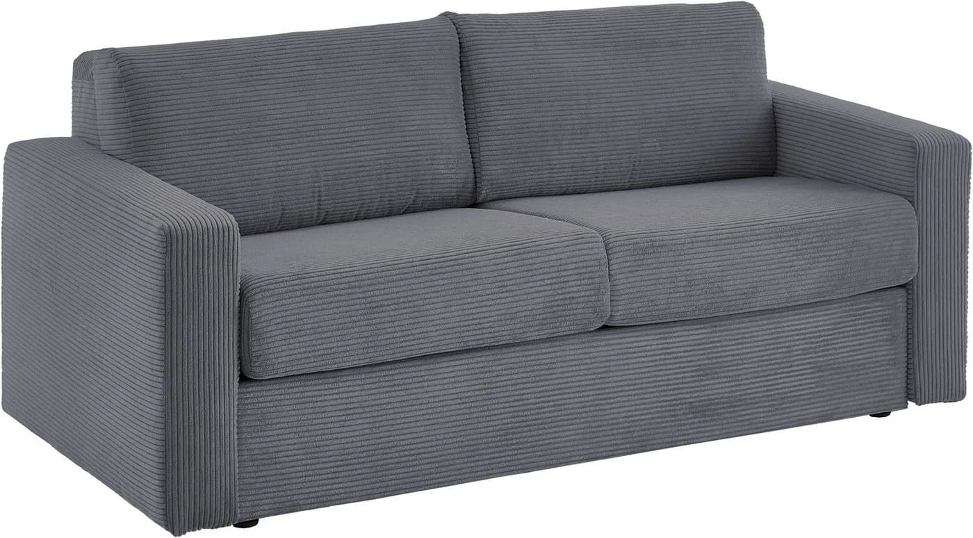 ATLANTIC HOME COLLECTION Schlafsofa Rolando Grau mit Matratze - Bild 4
