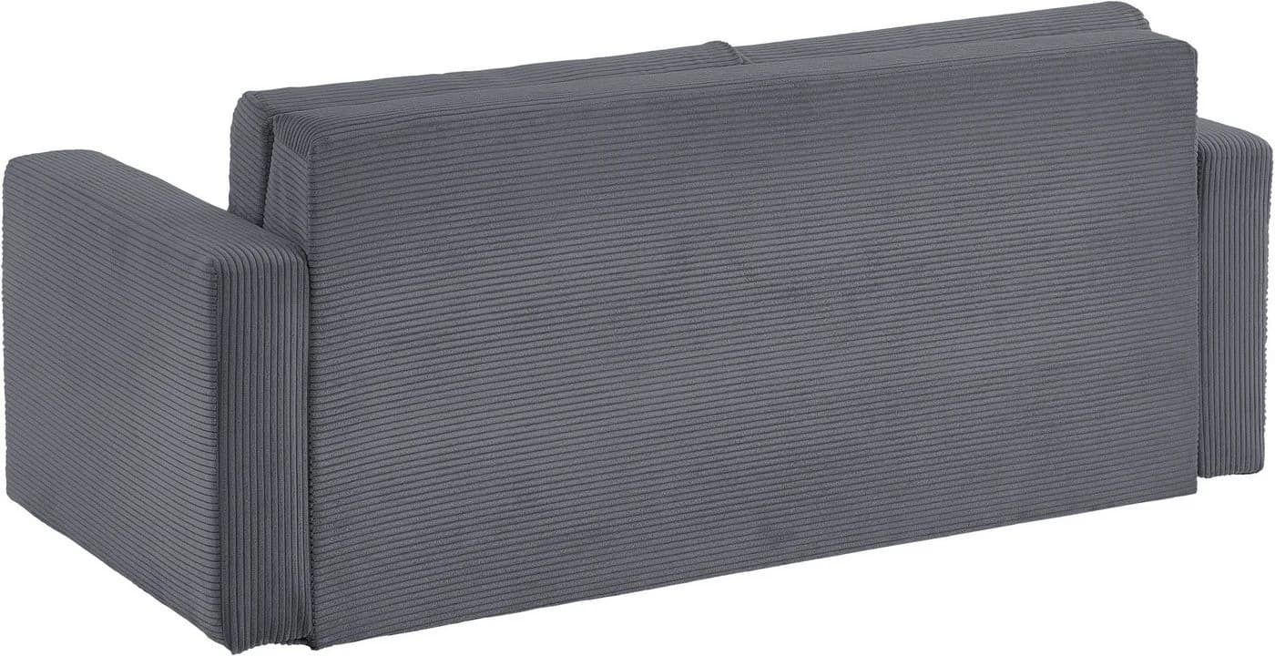 ATLANTIC HOME COLLECTION Schlafsofa Rolando Grau mit Matratze - Bild 5