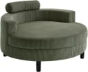 ATLANTIC HOME COLLECTION Loveseat Ravi Grün mit Stauraumhocker Bild 1