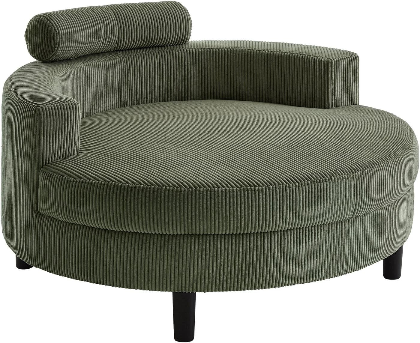 ATLANTIC HOME COLLECTION Loveseat Ravi Grün mit Stauraumhocker