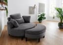 ATLANTIC HOME COLLECTION Loveseat Ravi Anthrazit mit Stauraum Bild 2