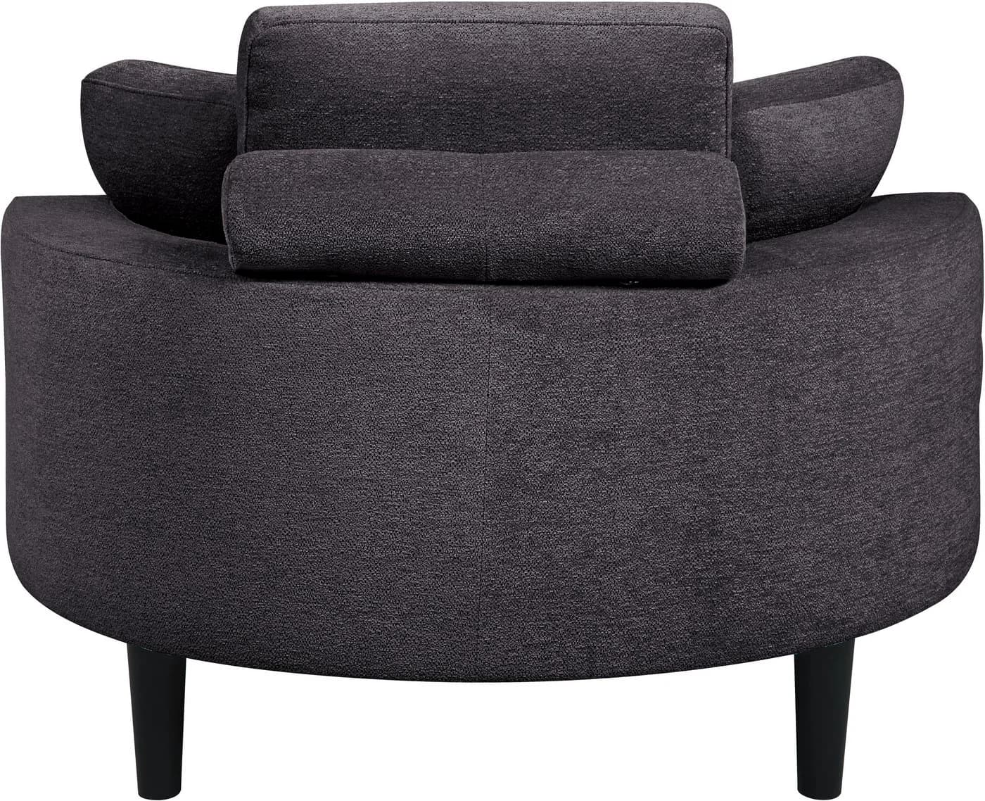 ATLANTIC HOME COLLECTION Loveseat Ravi Anthrazit mit Stauraum - Bild 5