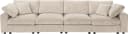 OTTO HOME Bennid 4-Sitzer Modulsofa XXL Beige Creme-Weiß Cord Bild 1