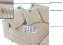 OTTO HOME Bennid 4-Sitzer Modulsofa XXL Beige Creme-Weiß Cord Bild 3