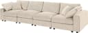 OTTO HOME Bennid 4-Sitzer Modulsofa XXL Beige Creme-Weiß Cord Bild 5