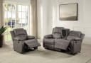 ATLANTIC HOME COLLECTION Relaxsessel Cicero Dunkelgrau mit Getränkehalter Bild 1