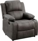 ATLANTIC HOME COLLECTION Relaxsessel Cicero Dunkelgrau mit Getränkehalter Bild 3