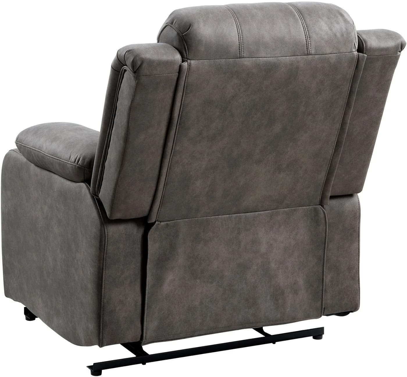 ATLANTIC HOME COLLECTION Relaxsessel Cicero Dunkelgrau mit Getränkehalter - Bild 4