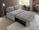 ATLANTIC HOME COLLECTION Schlafsofa taupe mit Sitztiefenverstellung Bild 2