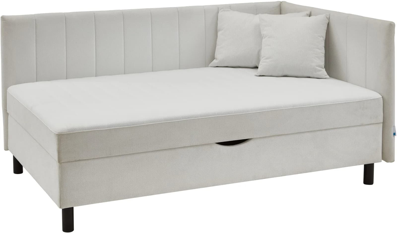 ATLANTIC HOME COLLECTION Polsterbett Norina Weiß mit Bettkasten