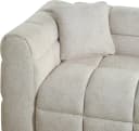 ATLANTIC HOME COLLECTION 3-Sitzer Sofa Creme mit Zierkissen Bild 5