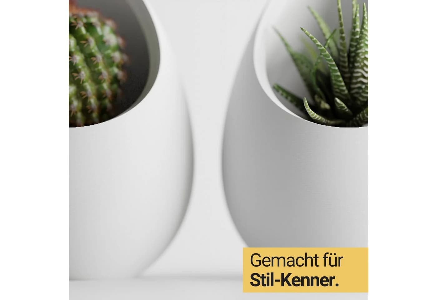 Shapes - Decorations Blumentopf Nuvia Planter Two-Tone Design Weiß - Bild 3