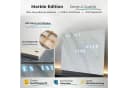 Build-Yours.De Wanduhr WordClock Jupiter Weißer Marmor Optik-Wortuhr in Deutsch-LED Wanduhr Bild 5