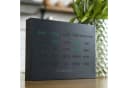 build-yours.de Tischuhr BoxClock Edelstahl Schwarz Wortuhr Bild 1