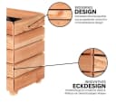 Mega-Holz Pflanzkübel Modulo Lärchenholz Naturbelassen Bild 1