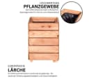 Mega-Holz Pflanzkübel Modulo Lärchenholz Naturbelassen Bild 3