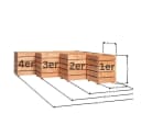 Mega-Holz Pflanzkübel Modulo Lärchenholz Naturbelassen Bild 5