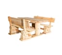 Mega-Holz Garten-Essgruppe Massive rustikale Sitzgarnitur aus heimischer Lärche Bild 2