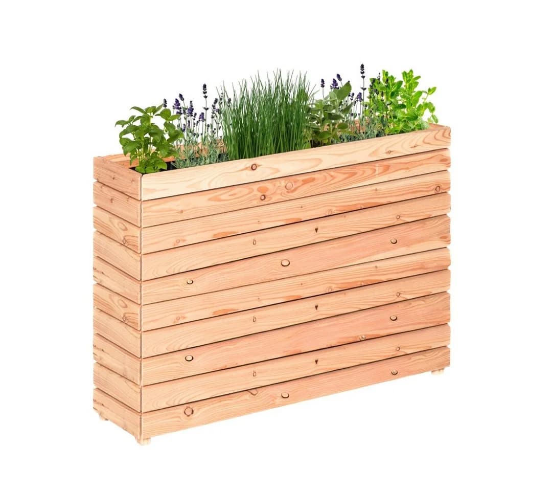 Mega Holz Hochbeet Lärche Modulo L 120x30x39 - Bild 2