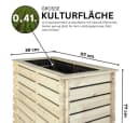 Mega-Holz Hochbeet PLANTO Kiefer Stecksystem Bild 1