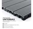 Mega-Holz Terrassenfliesen WPC Anthrazit Klicksystem Bild 5
