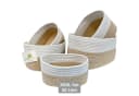 WIESEN.design Aufbewahrungskorb XXXL Set MIRA 50L Baumwolle Braun/Weiß Bild 2