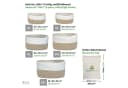 WIESEN.design Aufbewahrungskorb XXXL Set MIRA 50L Baumwolle Braun/Weiß Bild 5