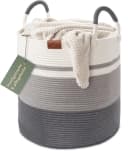 WIESEN.design Wäschekorb EMILIA Grau Geflochten Faltbar 80L Bild 2