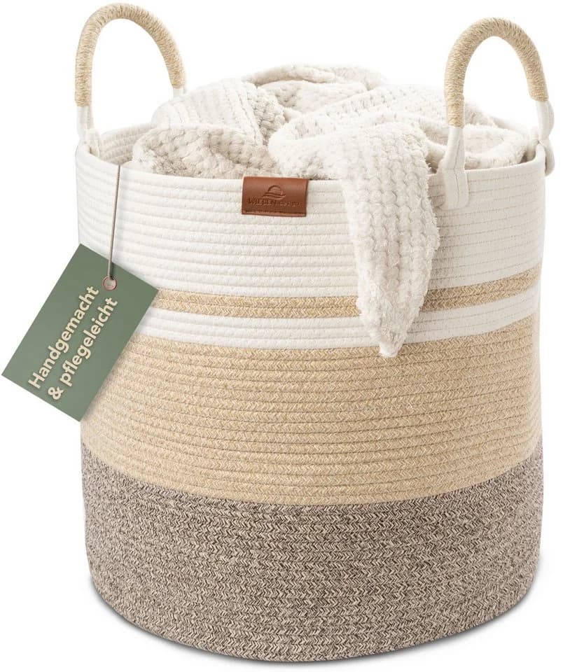 WIESEN.design Wäschekorb EMILIA 80L Baumwolle - Bild 2
