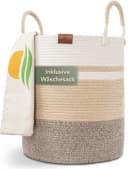 WIESEN.design Wäschekorb EMILIA Beige Geflochten Faltbar Bild 2