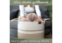 WIESEN.design Wäschekorb EMILIA Beige Geflochten Faltbar Bild 3